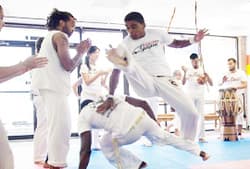 Capoeira training at Jaguar Gym