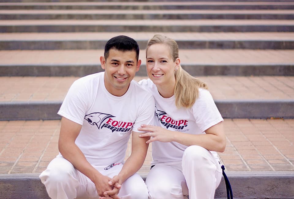 Jaguar and Angora, capoeira instructors at Equipe Jaguar Capoeira